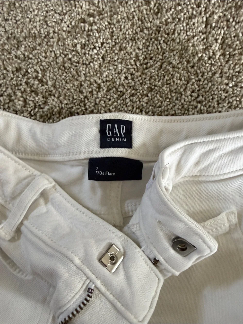 GAP White Kids Flared Jeans
